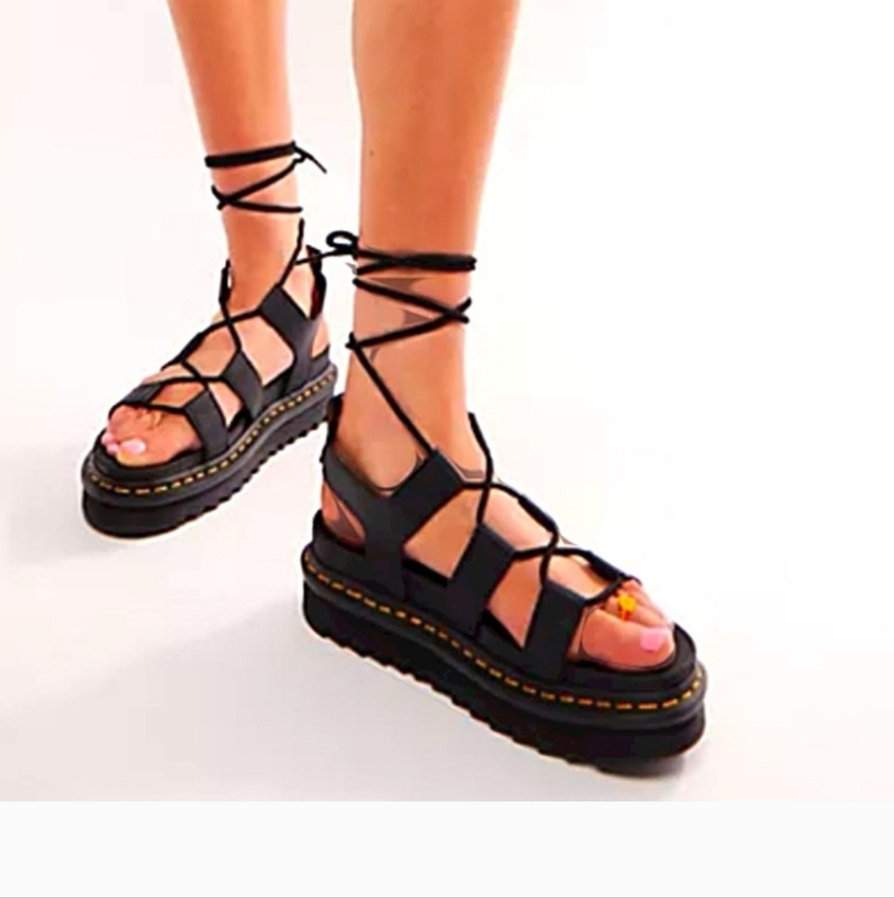 Dr. Martens Nartilla Leather Gladiator Sandals